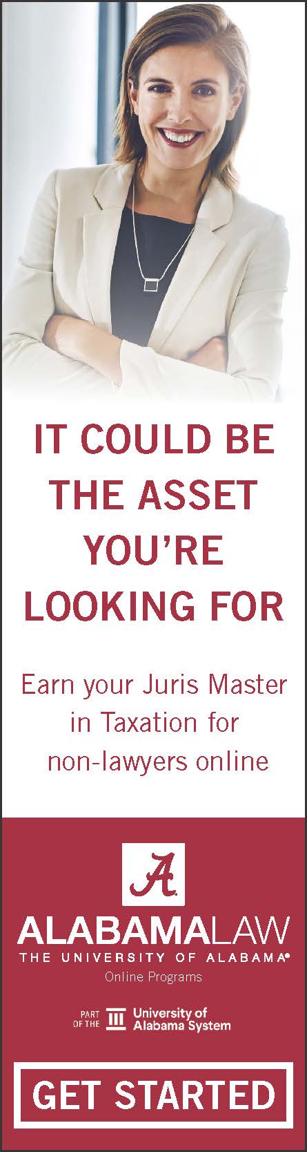 Juris Master in Taxation for non-lawyers | Alabama Law