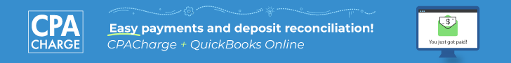 CPA Charge + Quickbooks Online | Easy payments and deposit reconciliation!