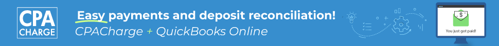 CPA Charge + Quickbooks Online | Easy payments and deposit reconciliation!