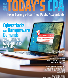 March April 2021 Today's CPA Cover