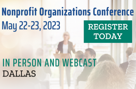 Nonprofit Organizations Conference | May 22-23
