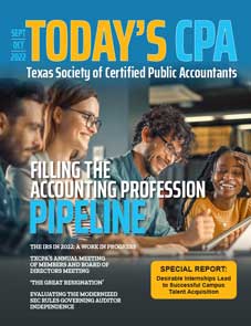 Today's CPA magazine Sept/Oct 2022