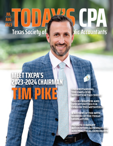 September October 2023 Today's CPA Cover