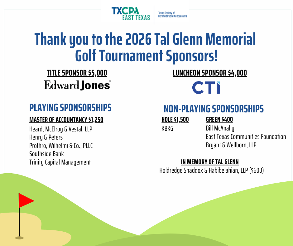 Thank you to the 2025 Tal Glenn Memorial Golf Tournament sponsors