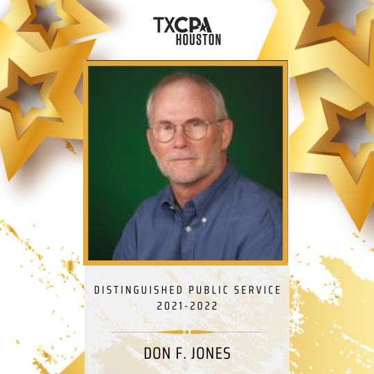 Distinguished Public Service 2021-2022 - Don F. Jones