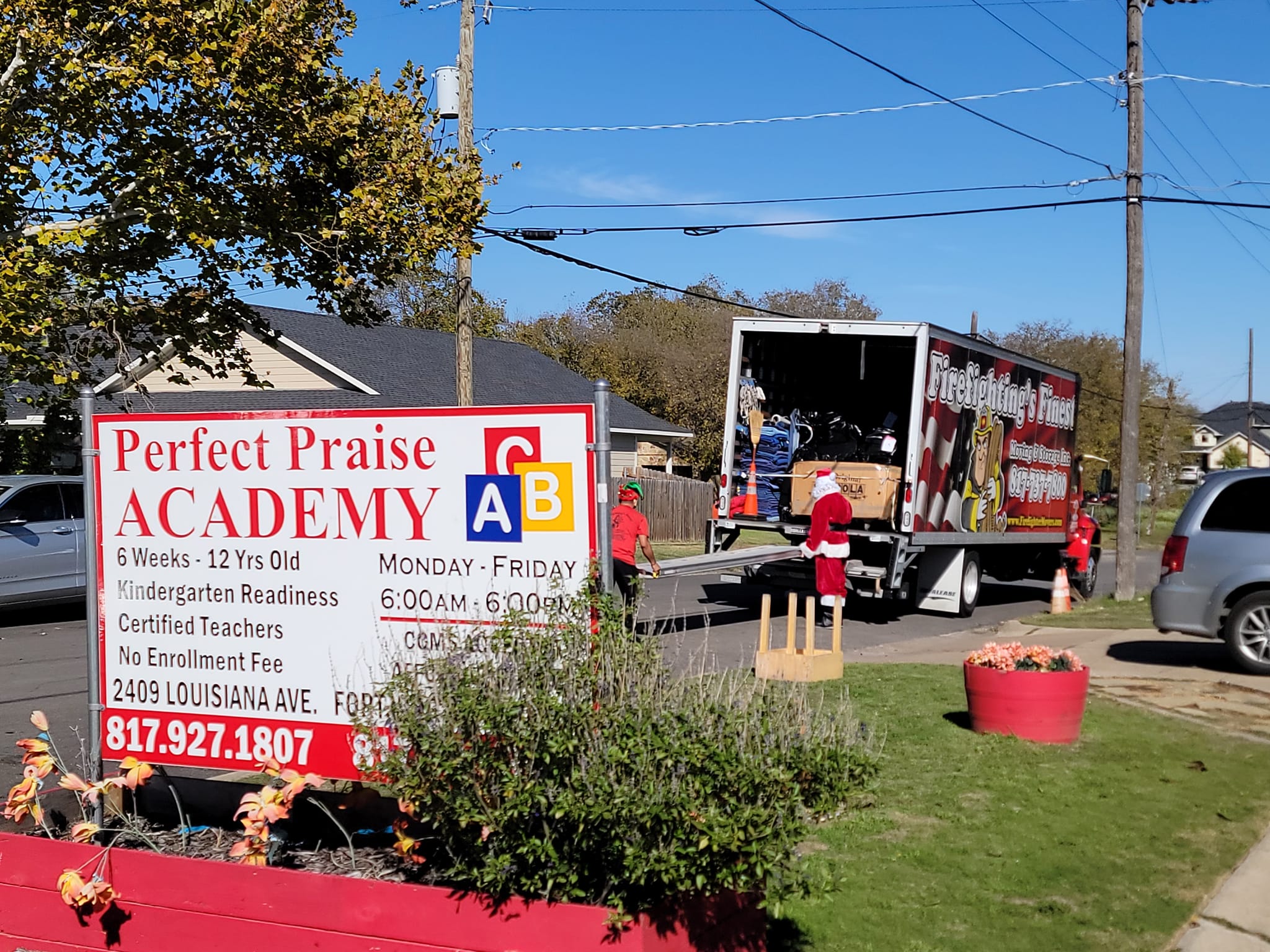 unloading at praise unloading at praise