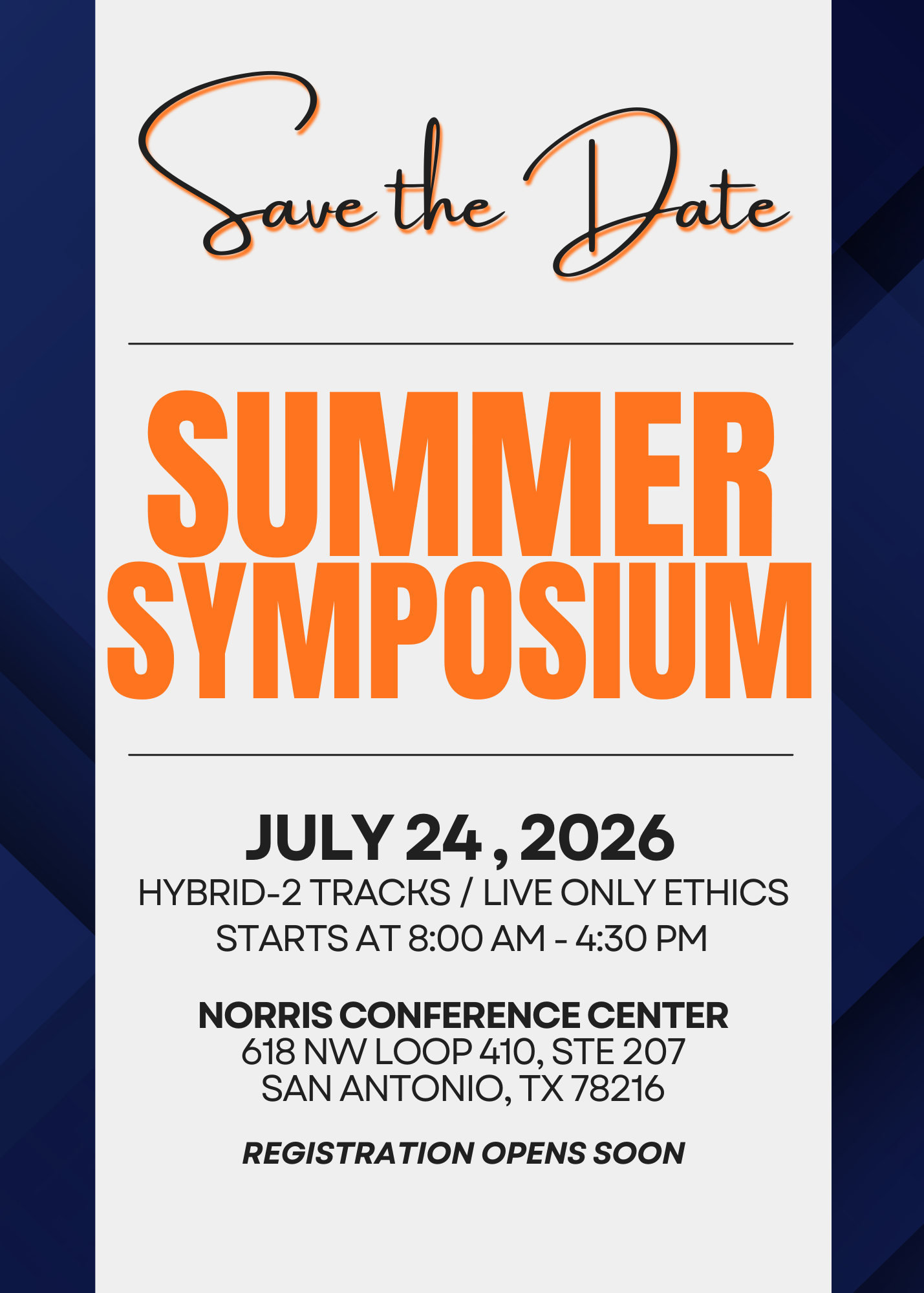 Summer Symposium - 2026