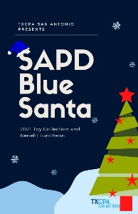 2021 Blue Santa graphic