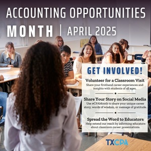 Accounting Opportunities Month April 2025